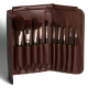Набір пензликів для макіяжу INGLOT BRUSH SET IN A CASE (CHOCOLATE)