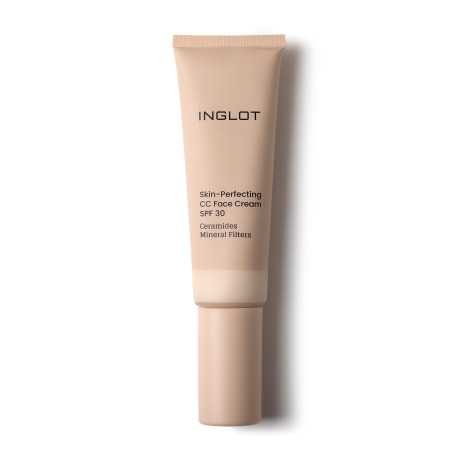 СС крем для обличчя INGLOT Skin-Perfecting SPF 30 вирівнювання тону, зволоження та захист від сонця 501